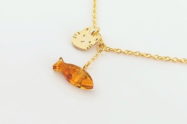 画像3: 琥珀ネックレス (3)