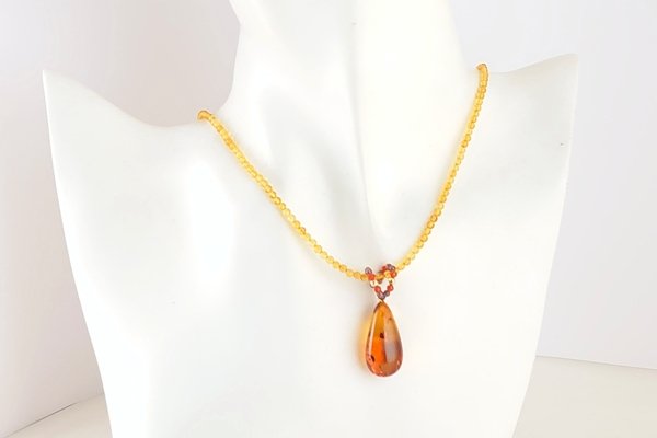 画像5: 琥珀ペンダント（ネックレス付き） (5)