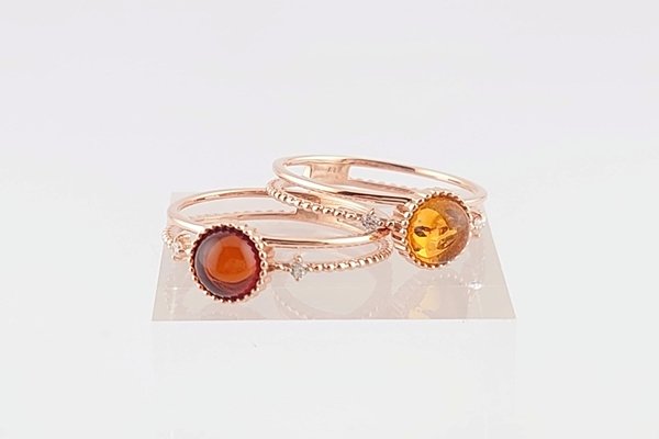 画像6: 琥珀リング (6)