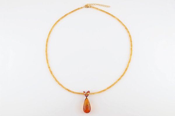 画像3: 琥珀ペンダント（ネックレス付き） (3)