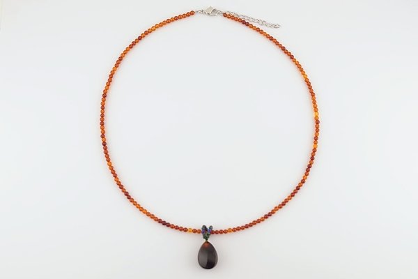 画像3: 久慈産琥珀ペンダント（琥珀ネックレス付き） (3)