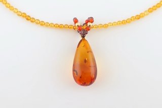 琥珀ペンダント（ネックレス付き） - 久慈琥珀オンラインショップ