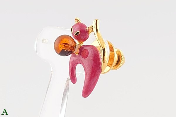 画像4: 琥珀ブローチ (4)