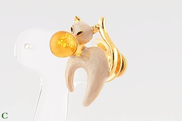 画像10: 琥珀ブローチ (10)