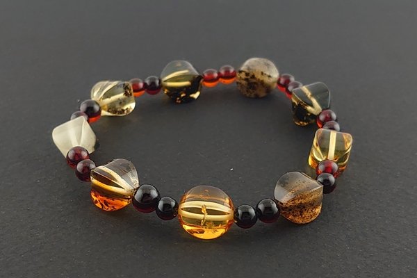 画像1: 琥珀ブレスレット (1)