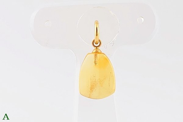 画像3: 久慈産琥珀ペンダント (3)