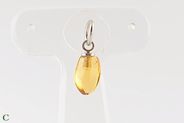 画像11: 久慈産琥珀ペンダント (11)