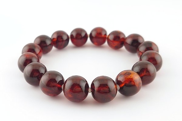 画像2: 久慈産琥珀ブレスレット (2)