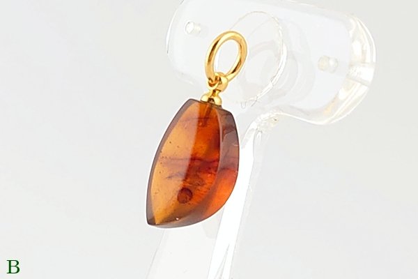 画像8: 久慈産琥珀ペンダント (8)