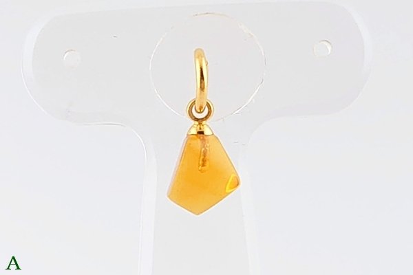 画像3: 久慈産琥珀ペンダント (3)