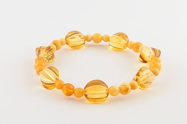 画像1: 琥珀ブレスレット (1)