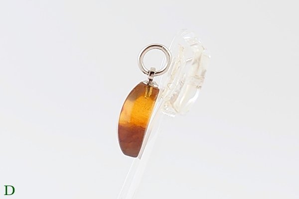 画像17: 久慈産琥珀ペンダント (17)