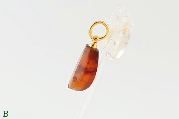 画像9: 久慈産琥珀ペンダント (9)