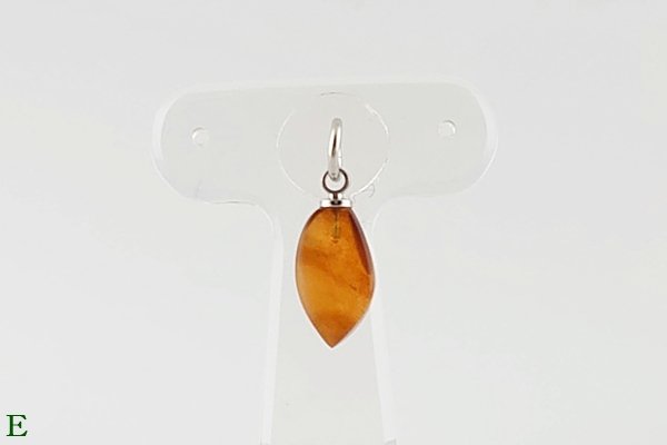 画像19: 久慈産琥珀ペンダント (19)