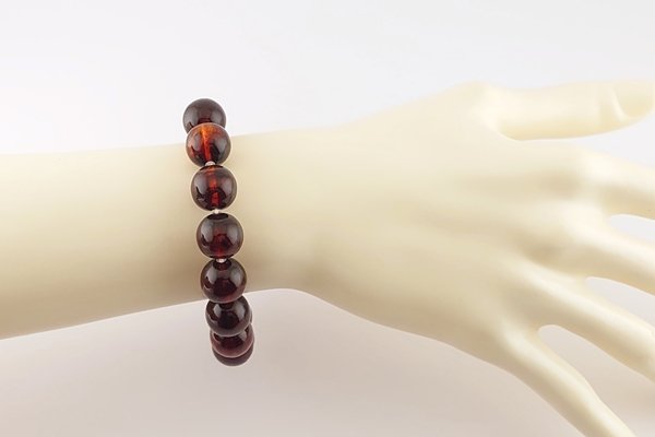 画像4: 久慈産琥珀ブレスレット (4)