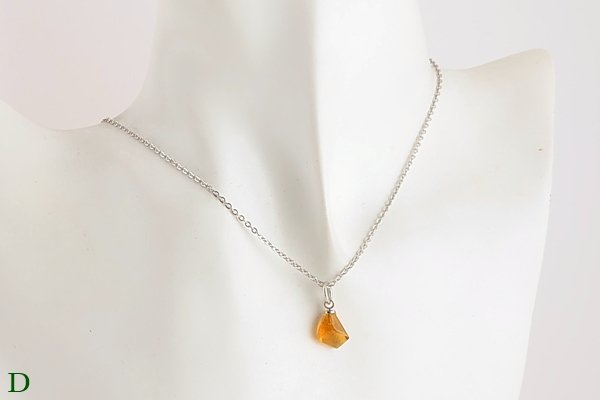 画像18: 久慈産琥珀ペンダント (18)