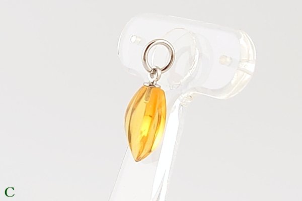 画像12: 久慈産琥珀ペンダント (12)