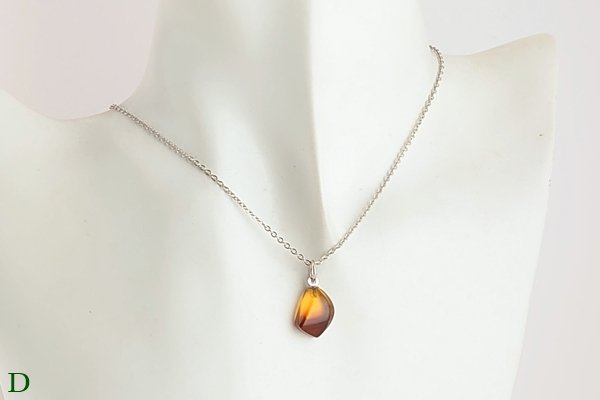 画像18: 久慈産琥珀ペンダント (18)