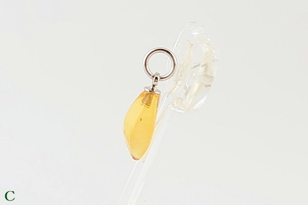 画像13: 久慈産琥珀ペンダント (13)