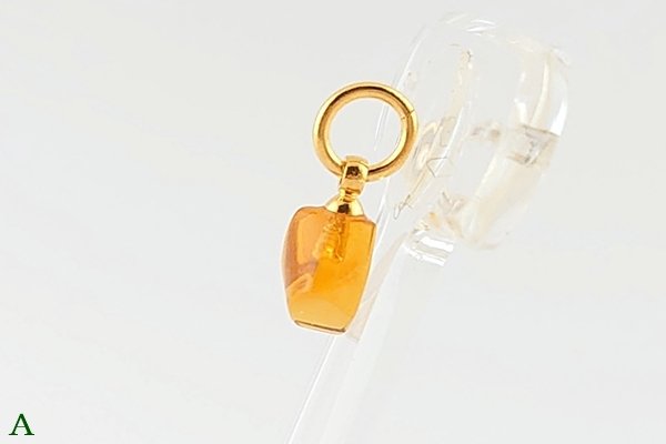 画像5: 久慈産琥珀ペンダント (5)