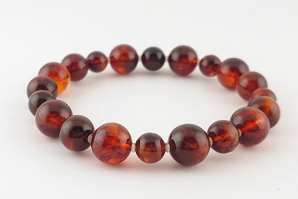 画像3: 久慈産琥珀ブレスレット (3)