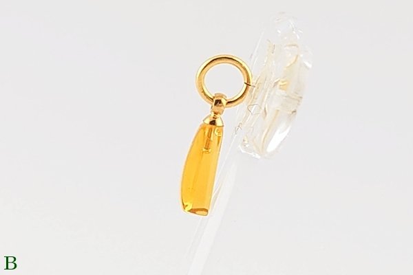 画像9: 久慈産琥珀ペンダント (9)