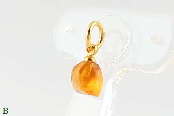 画像8: 久慈産琥珀ペンダント (8)