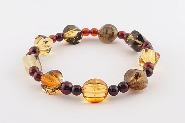 画像2: 琥珀ブレスレット (2)