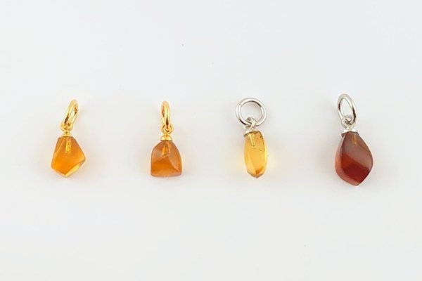 画像1: 久慈産琥珀ペンダント (1)