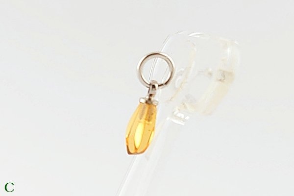 画像13: 久慈産琥珀ペンダント (13)