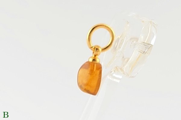 画像9: 久慈産琥珀ペンダント (9)