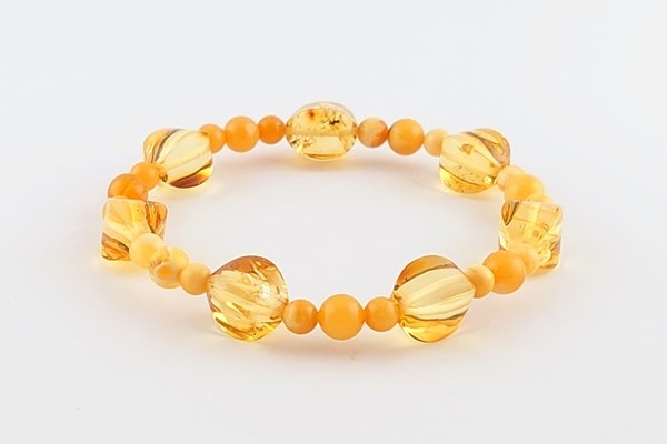 画像2: 琥珀ブレスレット (2)