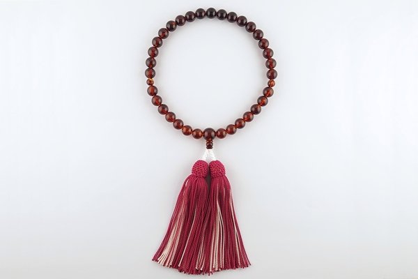 画像1: 久慈産琥珀念珠　女性用 (1)