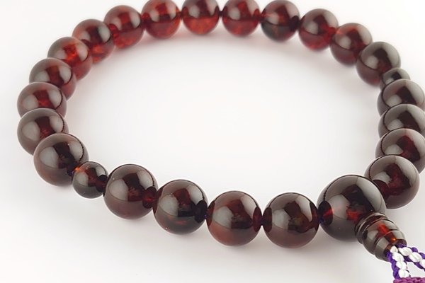 画像3: 久慈産琥珀念珠　男性用 (3)