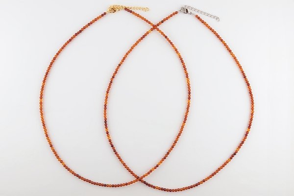 画像1: 【金具が選べる】琥珀ネックレス (1)