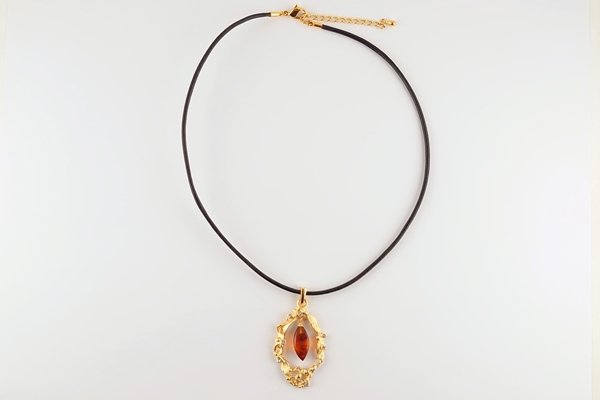 画像3: 久慈産琥珀ネックレス (3)