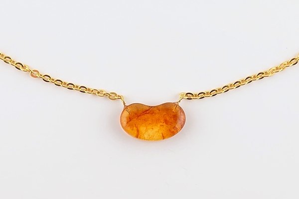 画像1: 久慈産琥珀ネックレス (1)