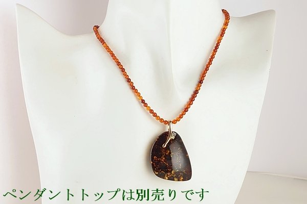 画像5: 【金具が選べる】琥珀ネックレス (5)