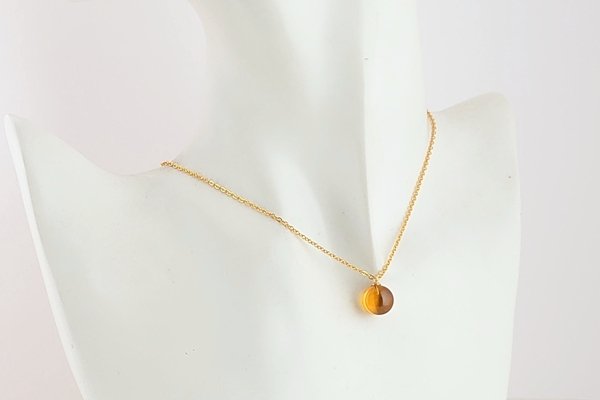 画像6: 琥珀セット品（ネックレス・ピアス） (6)