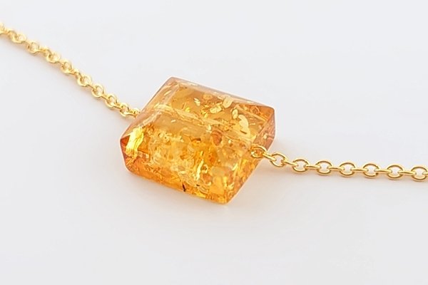 画像9: 琥珀セット品（ネックレス・ピアス） (9)