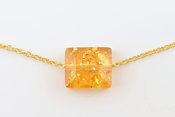 画像8: 琥珀セット品（ネックレス・ピアス） (8)