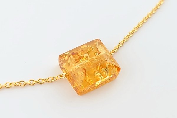 画像7: 琥珀セット品（ネックレス・ピアス） (7)