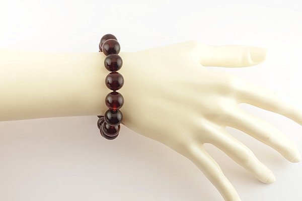 画像4: 久慈産琥珀ブレスレット (4)