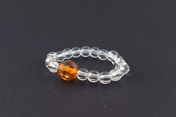 画像1: 琥珀リング (1)