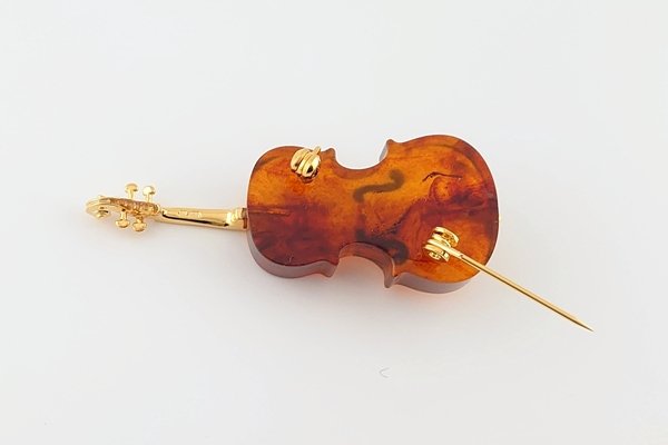 画像6: 琥珀ブローチ (6)