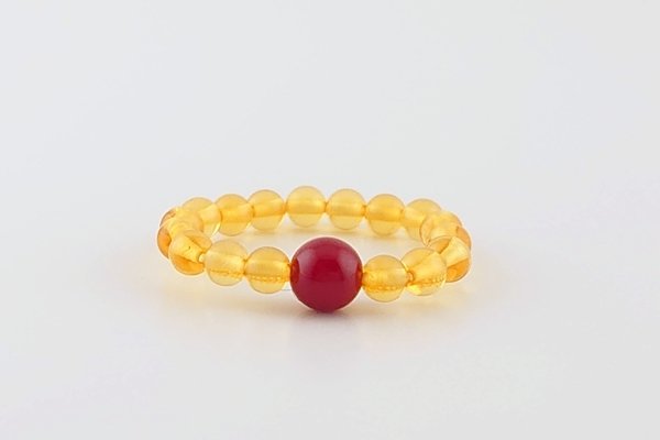 画像1: 琥珀リング (1)