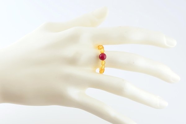 画像5: 琥珀リング (5)