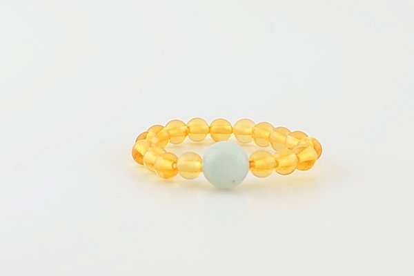 画像1: 琥珀リング (1)