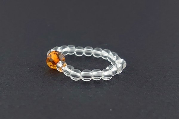 画像2: 琥珀リング (2)