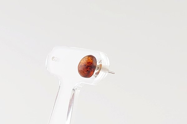 画像3: 【片耳】久慈産琥珀ピアス (3)
